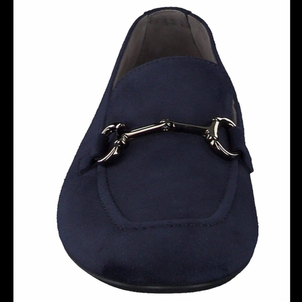 Leather loafer. Beautiful dark Blue Suede Leather. Never used